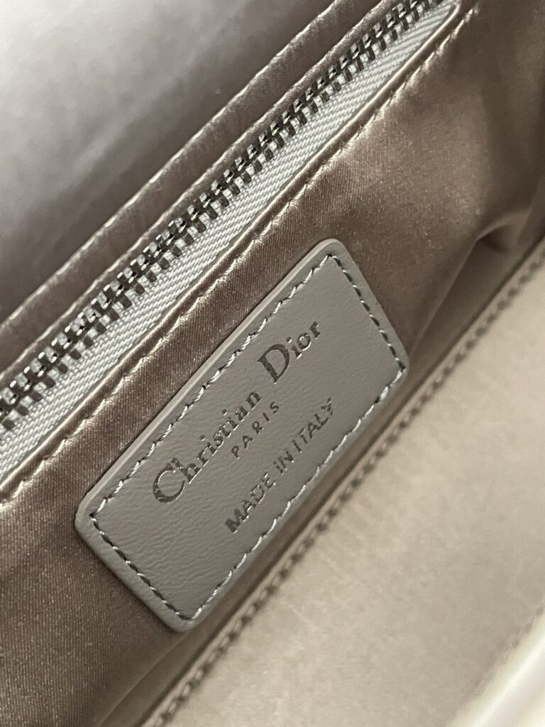Lady Dior Mini Satin Grey - Image 6