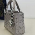 Replica Lady Dior Mini Satin Grey