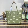 Replica Louis Vuitton Neverfull MM Green - ultra-realistic fake purse
