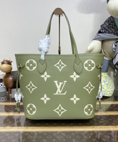 Replica Louis Vuitton Neverfull MM Green - ultra-realistic fake purse