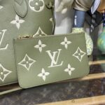 Replica Louis Vuitton Neverfull MM Green - elite factory replica handbag