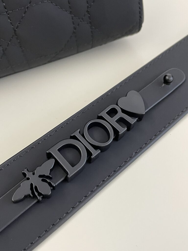 Lady Dior Matte Black ABC - Image 2