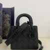Fake Lady Dior Matte Black Abc - designer handbag clone