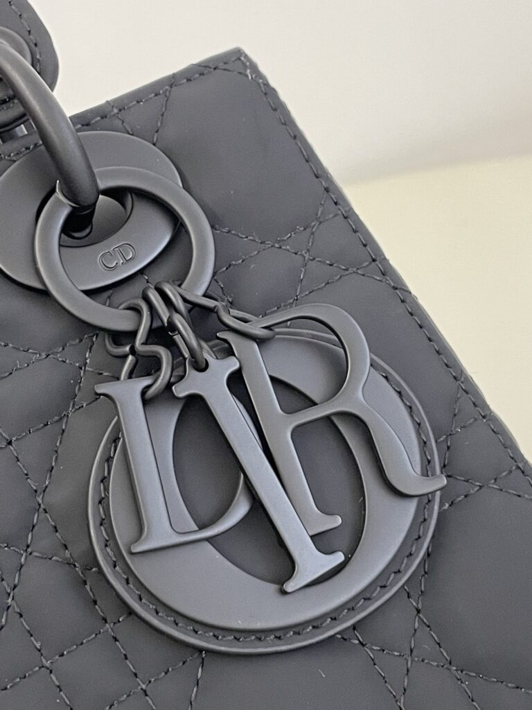 Lady Dior Matte Black ABC - Image 7