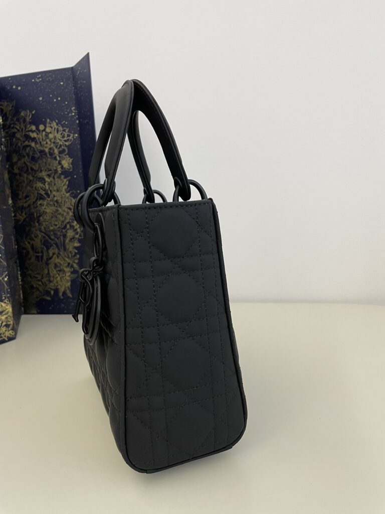 Lady Dior Matte Black ABC - Image 8