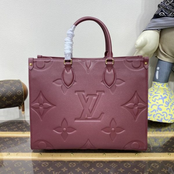 Replica LV Onthego Bordeaux - premium superclone handbag