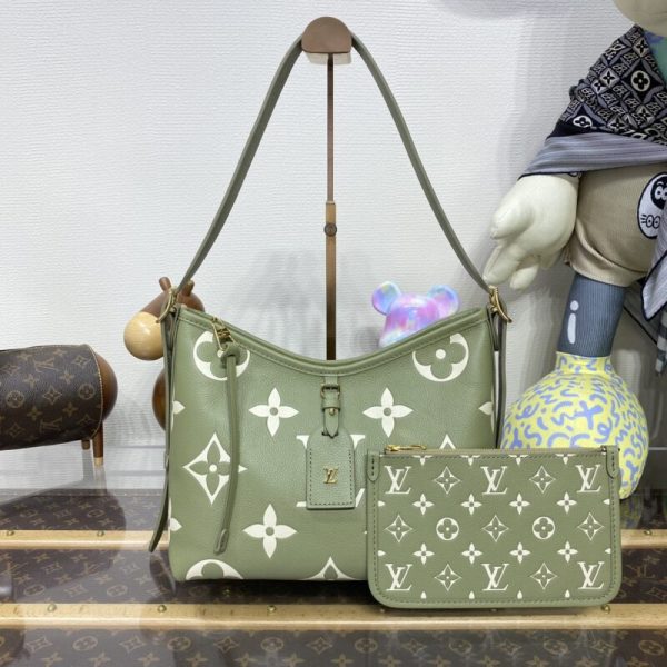 Replica Louis Vuitton Carry All Green - high-quality designer bag dupe