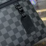 Replica Louis Vuitton Takeoff Pouch Black Grid - high-quality designer bag dupe