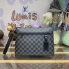 Replica Louis Vuitton Takeoff Pouch Black Grid - best quality fake designer bag