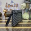 Replica Louis Vuitton Takeoff Pouch Black Grid - top-grade luxury bag dupe