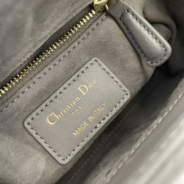Lady Dior Mini Satin Grey - Image 10