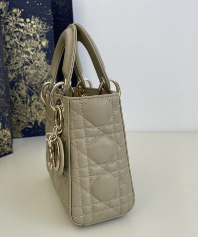 Fake Lady Dior Mini Beige - top-grade luxury bag dupe
