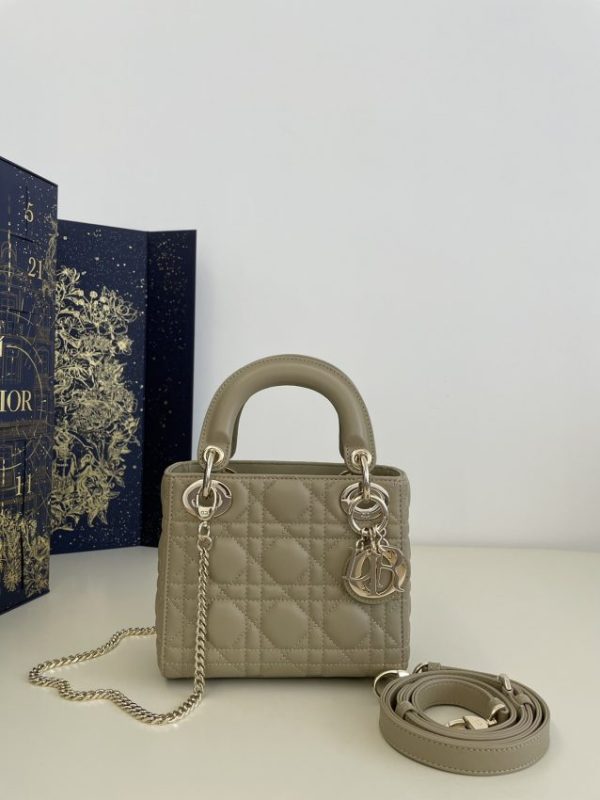 Fake Lady Dior Mini Beige - elite factory replica handbag