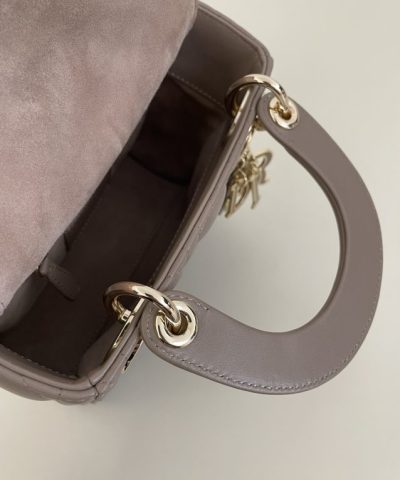 Lady Dior Mini Dark Beige - high-quality designer bag dupe