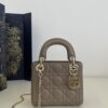 Lady Dior Mini Dark Beige - designer handbag clone