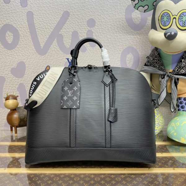 Replica Louis Vuitton Alma Travel GM Black - top-grade luxury bag dupe