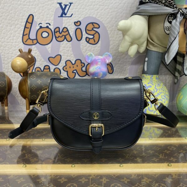 Replica Louis Vuitton Saumur Black - high-end replica designer purse