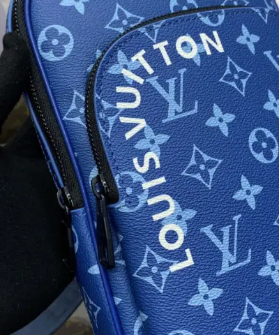 Replica Louis Vuitton Avenue Slingbag Blue - elite factory replica handbag