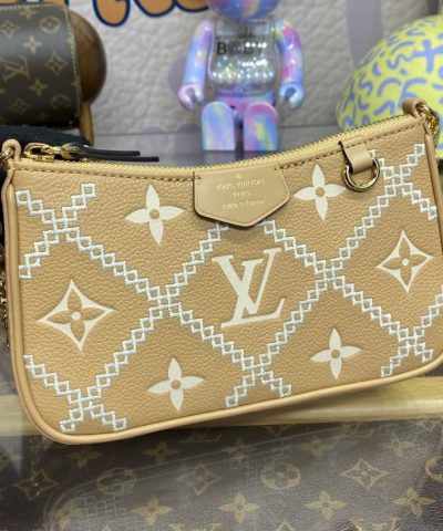 Fake Louis Vuitton Easy Pouch Apricot - best quality fake designer bag