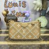 Fake Louis Vuitton Easy Pouch Apricot - 1:1 premium replica handbag