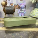 Replica Louis Vuitton Félicie Pochette Green - top-grade luxury bag dupe