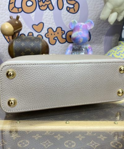 Replica Loius Vuitton Capucines Golden Grey - best quality fake designer bag