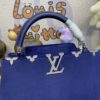 Fake Loius Vuitton Capucines Blue Velvet - high-end replica designer purse
