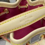 Replica Louis Vuitton Nano Noe White Grid - 1:1 premium replica handbag