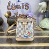 Fake Louis Vuitton Nano Noe White Grid - premium superclone handbag