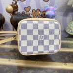 Replica Louis Vuitton Nano Noe White Grid