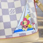 Replica Louis Vuitton Nano Noe White Grid - 1:1 premium replica handbag