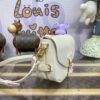 Fake Louis Vuitton Saumur White - high-end replica designer purse