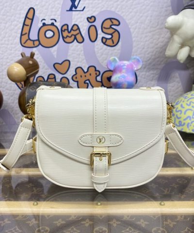 Fake Louis Vuitton Saumur White - premium superclone handbag