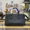 Replica LV Onthego East West Black - premium superclone handbag