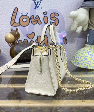 Fake LV Onthego East West White - 1:1 premium replica handbag