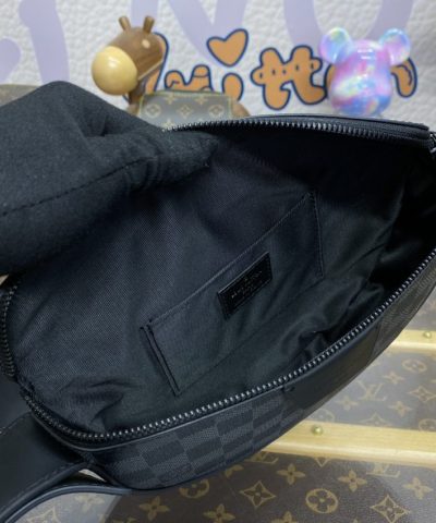 Replica Louis Vuitton Moon Crossbody Black Grid - top-grade luxury bag dupe