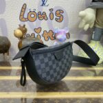 Replica Louis Vuitton Moon Crossbody Black Grid - top-grade luxury bag dupe