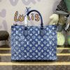 Replica LV Onthego Blue Denim - ultra-realistic fake purse