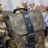 Replica Louis Vuitton Nano Christopher Backpack Brown - top-grade luxury bag dupe