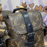 Replica Louis Vuitton Nano Christopher Backpack Brown - top-grade luxury bag dupe