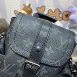 Replica Louis Vuitton Nano Christopher Backpack Black - 1:1 premium replica handbag