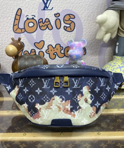 Fake Louis Vuitton Bumbag Discovery Blue Fire - 1:1 premium replica handbag