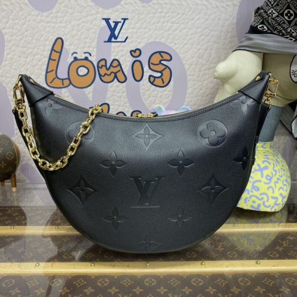 Replica Louis Vuitton Loop Hobo Black - premium superclone handbag