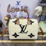 Replica Louis Vuitton Speedy Bandouliere 25 White Wool - high-quality designer bag dupe