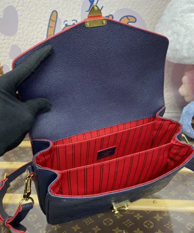 Replica Louis Vuitton Pochette Metis Dark Blue - designer handbag clone