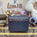 Replica Louis Vuitton Pochette Metis Dark Blue - top-grade luxury bag dupe