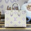 Fake LV Onthego White Purple - best quality fake designer bag