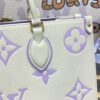 Fake LV Onthego White Purple - premium superclone handbag