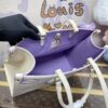 Fake LV Onthego White Purple - designer handbag clone
