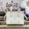 Fake LV Onthego PM Light Blue - elite factory replica handbag